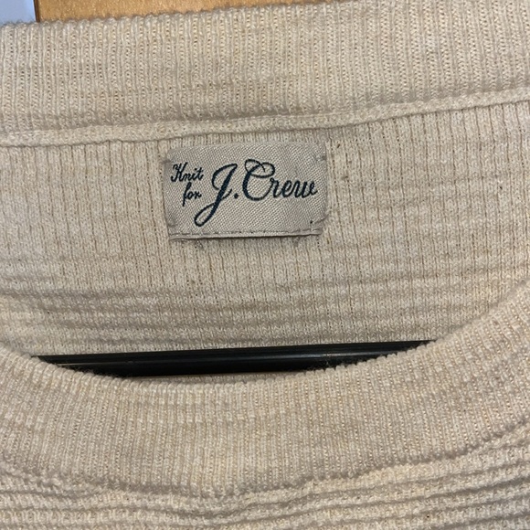 J.Crew knit beige crewneck - Picture 2 of 2